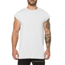 Top Quality Man T-shirt Fitness Gym Men Shirt Cotton Sleeveless T Shirt Vest